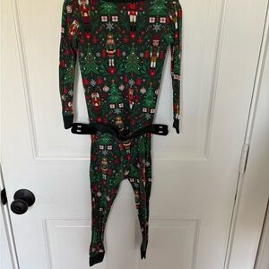 Little Sleepies Green Nutcracker Holiday Pajama Set